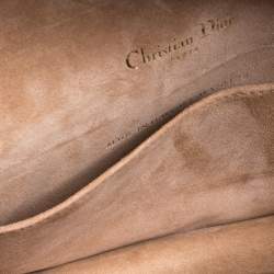 مملوكة مسبقًا Dior Metallic Rose Gold Cannage Leather Lady Dior Pouch