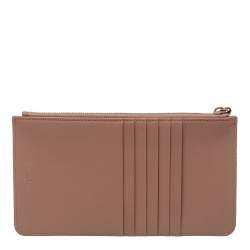 Dior Old Rose Ultra Matte Cannage Quilted Leather Lady Dior Card Holder 