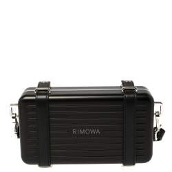 Pre Owned Dior x Rimowa Black Aluminium Personal Clutch