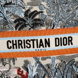 Dior Multicolor Toile De Jouy Tropicalia Embroidered Canvas Large Book Tote