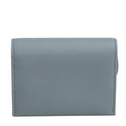 Pre Owned Dior Grey Ultramatte Leather Saddle 5-Gusset Card Holder