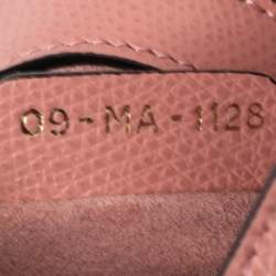 Pre Owned Dior Pink Leather Saddle Shoulder Bag