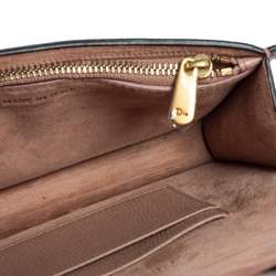 Pre Owned Dior Beige Leather Saddle Belt Bag