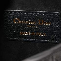 Pre Owned Dior Black Leather Saddle Belt Bag