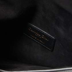 Pre Owned Dior Black Leather Saddle Belt Bag