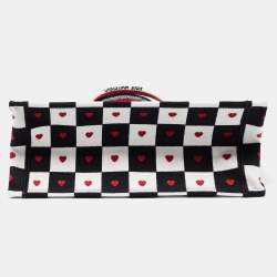 مملوكة مسبقًا Dior Multicolor DiorAmour D-Chess Embroidered Canvas Medium Book Tote