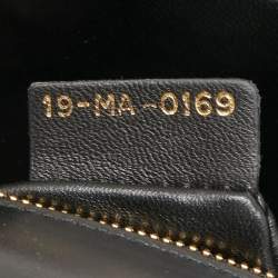 Pre Owned Dior Black Leather 30 Montaigne Shoulder Bag