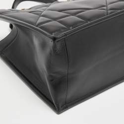 Dior Black Archicannage Leather Medium Essential Tote