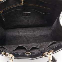 Dior Black Archicannage Leather Medium Essential Tote