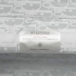Dior X Rimowa Grey Oblique Aluminum 4 Wheel Cabin Suitcase