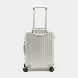 Dior X Rimowa Grey Oblique Aluminum 4 Wheel Cabin Suitcase