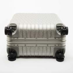 Dior X Rimowa Grey Oblique Aluminum 4 Wheel Cabin Suitcase
