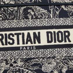 Dior Blue De Jouy Embroidery Canvas Mini Book Tote 