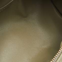 Pre Owned Dior Sage Green Macrocannage Leather Small Diortravel Nomad Pouch