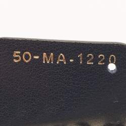 Pre Owned Dior Navy Blue/White Palms Embroidered Canvas Large Book Tote 