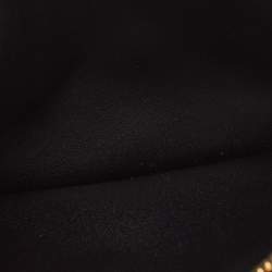 Dior Black Cannage Leather Caro Zipped Chain Pouch