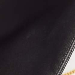 Dior Black Cannage Leather Caro Zipped Chain Pouch