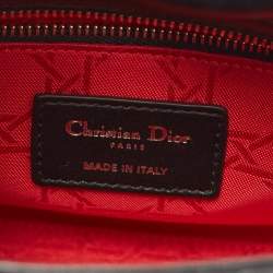 Pre Owned Dior Black Cannage Leather Small My ABCDior Lady Dior Tote