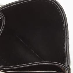 Pre Owned Dior Black Cannage Leather Lady Dior Card Holder