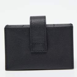 Dior Black Leather 30 Montaigne 5 Pockets Card Holder