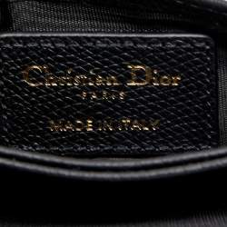 Dior Black Leather 30 Montaigne 5 Pockets Card Holder