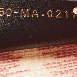 Dior Pink/White Embroidered Canvas D-Stripe Book Tote