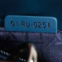 Pre Owned Dior Dark Blue Cannage Leather Small My ABCDior Lady Dior Tote