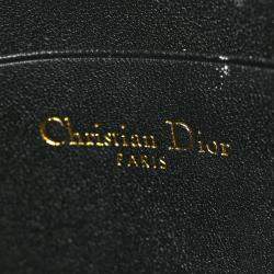 Pre Owned DIOR Black Supple Cannage Calfskin CARO MULTIFUNCTIONAL POUCH S5036UWHC900U