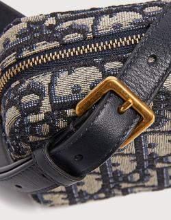 Pre Owned DIOR Blue Dior Oblique Jacquard OBLIQUE BELT POUCH S5484CTZQ928U