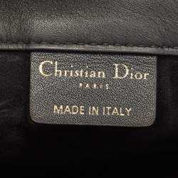 Pre Owned Dior Black Leather Medium Book Tote