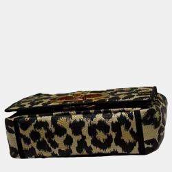 Pre Owned MEDIUM DIOR Beige Multicolor Mizza Embroidery CARO BAG M9242URHW918U