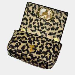 Pre Owned MEDIUM DIOR Beige Multicolor Mizza Embroidery CARO BAG M9242URHW918U