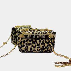 Pre Owned MEDIUM DIOR Beige Multicolor Mizza Embroidery CARO BAG M9242URHW918U