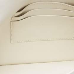 Pre Owned Dior Off White Leather Bobby Pouch