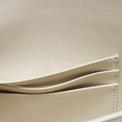 Pre Owned Dior Off White Leather Bobby Pouch
