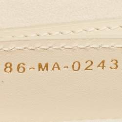 Pre Owned Dior Dusty Ivory Leather 30 Montaigne Avenue Shoulder Bag 