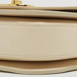 Pre Owned Dior Dusty Ivory Leather 30 Montaigne Avenue Shoulder Bag 
