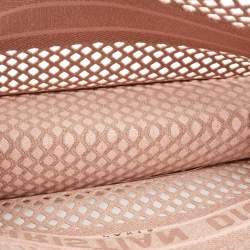 Dior Clay Fishnet Mesh Embroidered Canvas Medium Book Tote