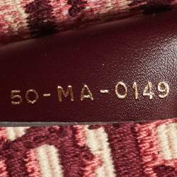 Pre Owned Dior Burgundy Oblique Canvas Medium Book Tote 