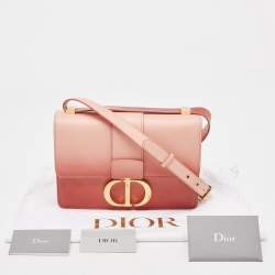 Pre Owned Dior Pink Ombre Leather 30 Montaigne Shoulder Bag