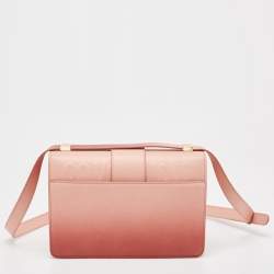 Pre Owned Dior Pink Ombre Leather 30 Montaigne Shoulder Bag