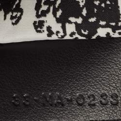 Pre Owned Dior Black/White Plan De Paris Nylon Diortravel Pouch