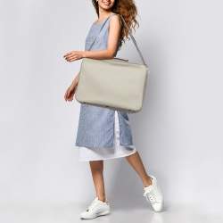 Dior Beige/Lilac Canvas and Leather Nappy Suitcase