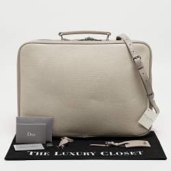 Dior Beige/Lilac Canvas and Leather Nappy Suitcase
