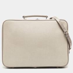 Dior Beige/Lilac Canvas and Leather Nappy Suitcase