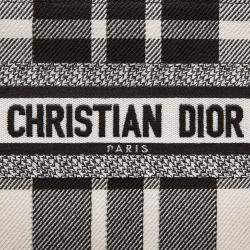 Christian Dior Black white Canvas Tote