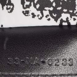 Pre Owned Dior Black/White Plan De Paris Nylon Diortravel Pouch