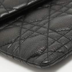 Dior Black Cannage Leather Caro Multifunctional Pouch