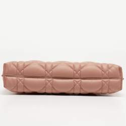 Dior Pink Cannage Leather Large Caro D-Every Pouch