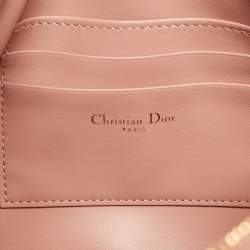 Dior Pink Cannage Leather Large Caro D-Every Pouch